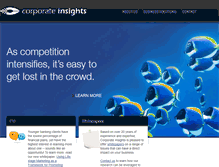 Tablet Screenshot of corporate-insights.com